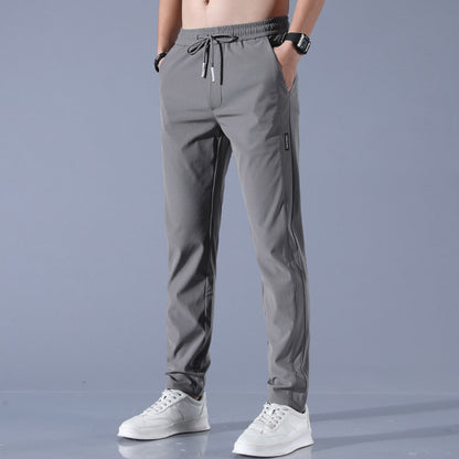 Summer Ice Silk Pants | Men's Breathable Business Casual Stretch Trousers