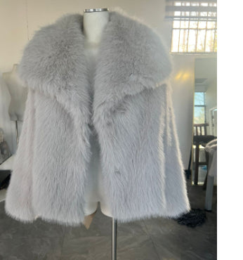 Winter Plush Coat – Thick Warm Coat With Fluffy Lapel Jacket Design