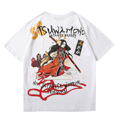 Embroidered Cotton T-Shirts - Unisex Round Neck Short Sleeve Casual Summer Shirts