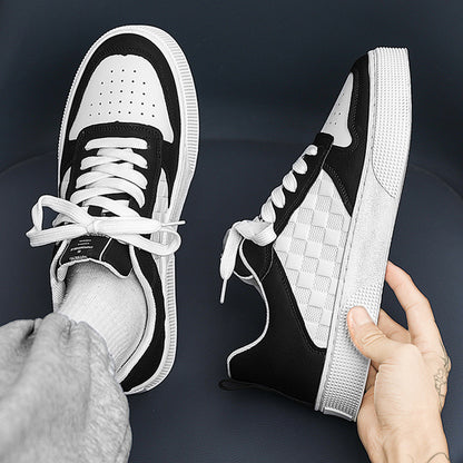Casual Lace-Up Sneakers | Men's Casual Shoes | Breathable Flat Heel Sneakers