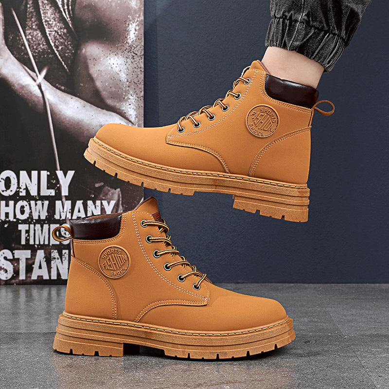 Mens Winter Boots | Waterproof Chunky Heel Fashion Ankle Boots