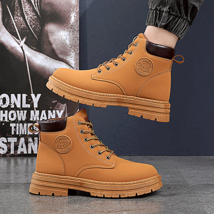 Mens Winter Boots | Waterproof Chunky Heel Fashion Ankle Boots