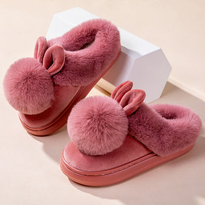 Cotton Slippers Ladies | Warm Indoor Slippers With Full Heel Wrap Design