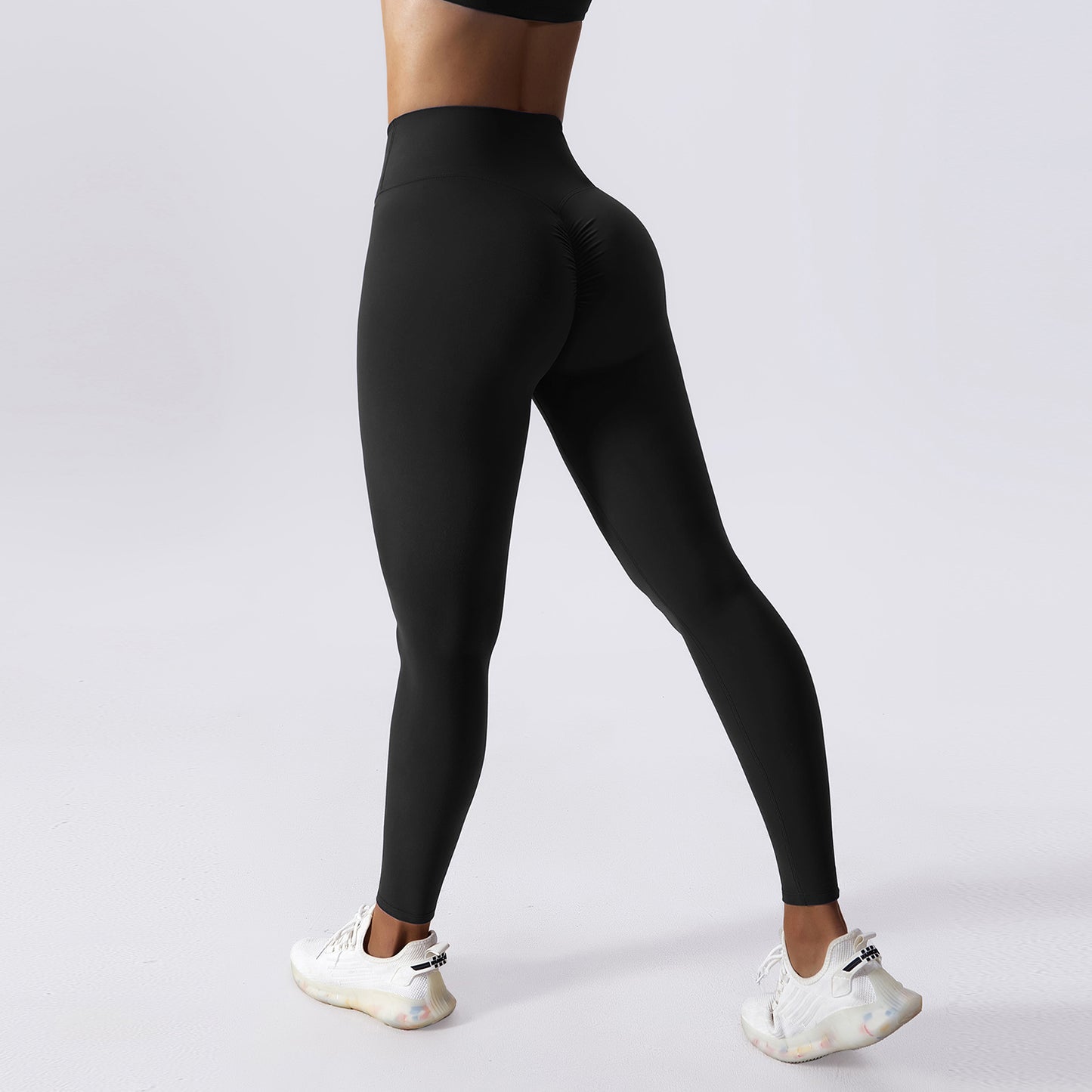High Waist Yoga Pants | Drawstring Seamless Leggings With Tummy Control