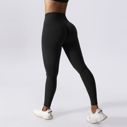 High Waist Yoga Pants | Drawstring Seamless Leggings With Tummy Control