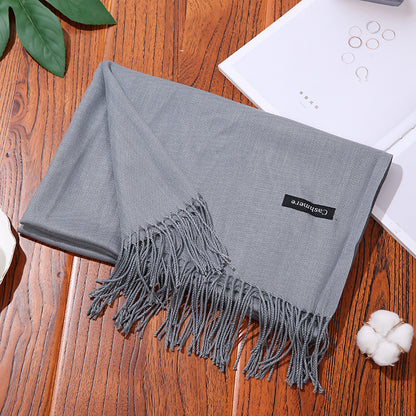 Designer Women Scarf | Winter Shawl Wraps | Soft Cotton Yarn Scarf 70x200CM