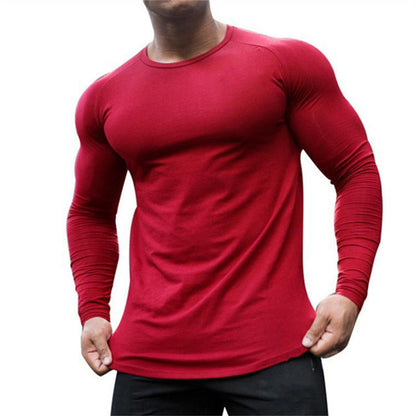 Quick Drying Sports Shirt - Men's Slim Fit Long Sleeve Workout Top