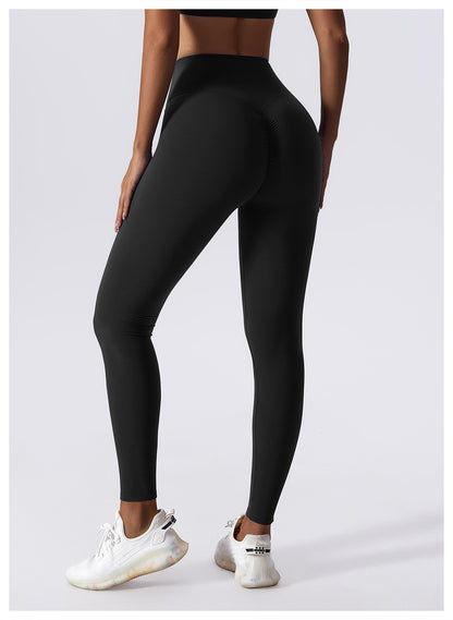 High Waist Yoga Pants | Drawstring Seamless Leggings With Tummy Control