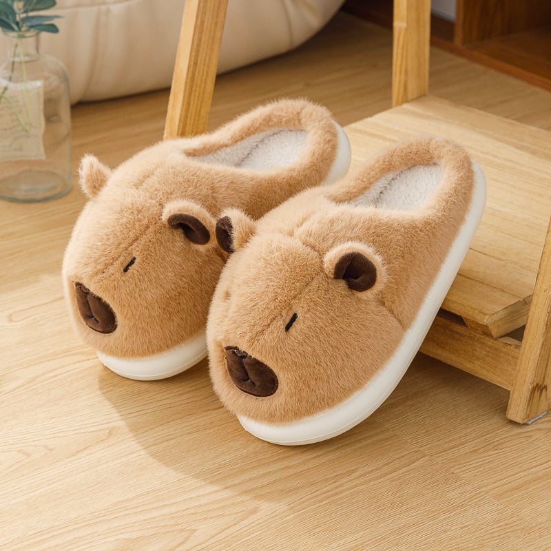 Cotton Slippers Women | Plush Insulated Indoor Slippers With Thick EVA Sole