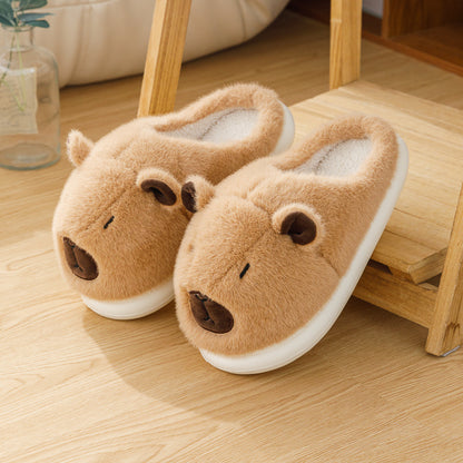 Cotton Slippers Women | Plush Insulated Indoor Slippers With Thick EVA Sole