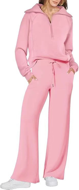 Women's Casual Sport Set - Autumn Winter Two Piece Tracksuit Polyester Activewear