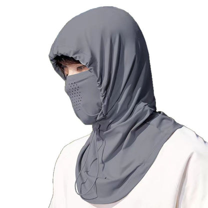 Sun Protection Hat | Breathable Nylon Ice Silk Neck Mask Scarf | UV Protection