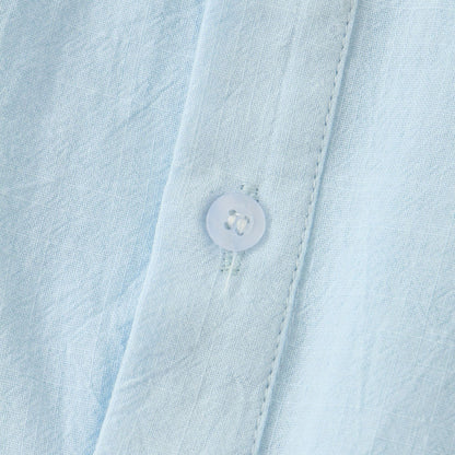 Casual Short Sleeve Shirt - Men's Summer Shirt With Floral Print & Lapel Collar