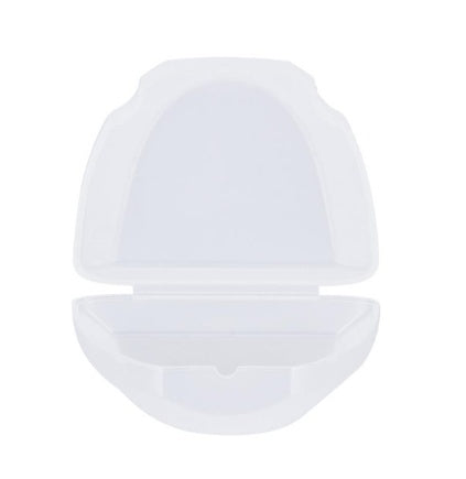 White plastic case for storing 360-degree U-type electric toothbrush heads