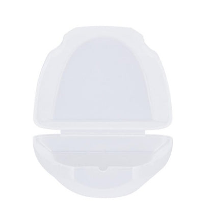 White plastic case for storing 360-degree U-type electric toothbrush heads