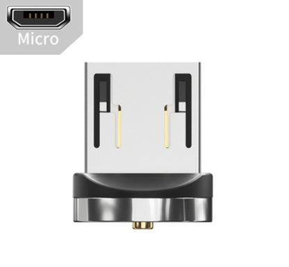 Close-up of a micro USB connector with metallic and black plastic design on white background