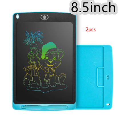 8.5 inch blue LCD handwriting drawing tablet with cartoon dog and Christmas decorations