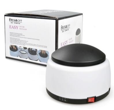 Trendoligy black and white steam gel nail remover machine with Easy nail soak box