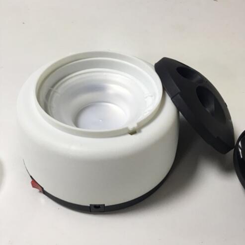 black and white Trendoligy steam gel nail remover machine with open lid on white surface