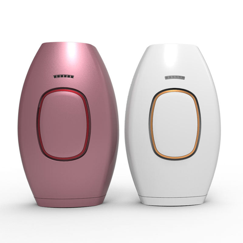 Black and white Trendoligy IPL hair removal devices for home use with sleek oval design