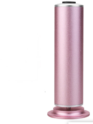 Trendoligy pink rechargeable electric callus remover foot pedicure tool on stand