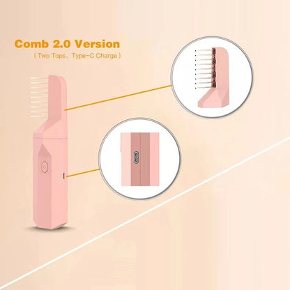 Pink Comb 2.0 Version with two tops and Type-C charging port on blush background