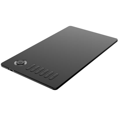 Black Trendoligy drawing tablet with 8192 pressure sensitivity, six shortcut keys, and circular control dial