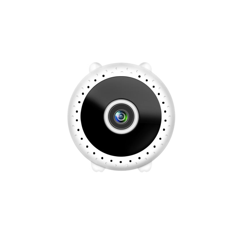 Trendoligy mini WiFi security camera with 1080p HD lens and night vision in white casing