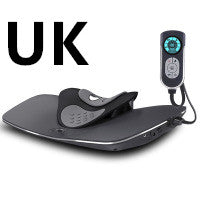 UK black Trendoligy neck massager with heat function and pulse therapy control