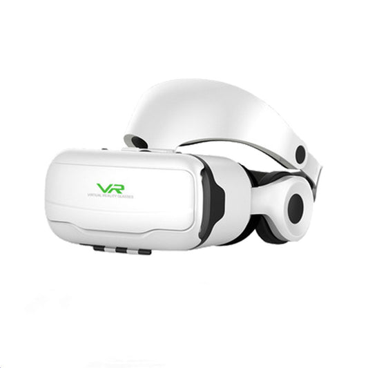 White Trendoligy VR headset with adjustable strap and cushioned virtual reality glasses