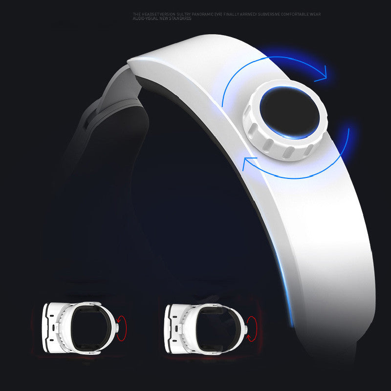 White Trendoligy VR headset adjustable dial for HD virtual reality glasses