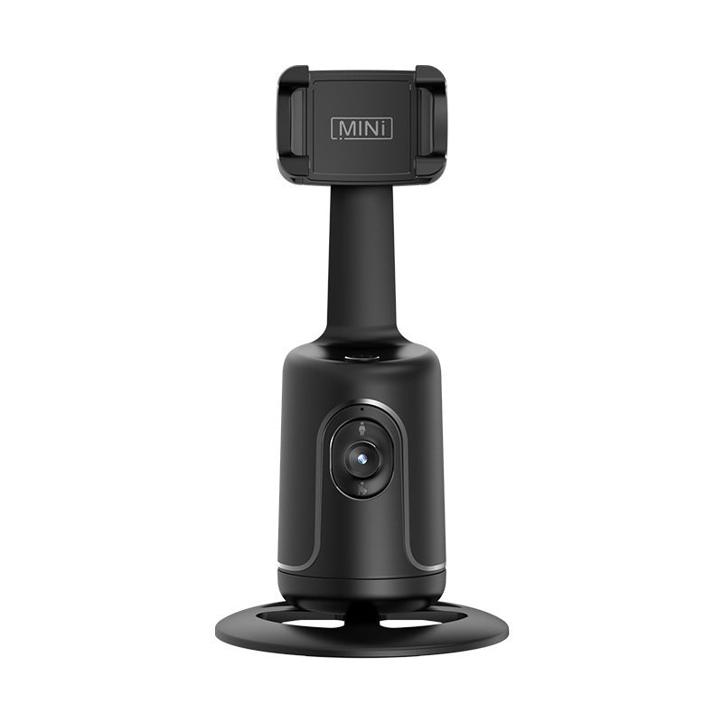 Black Trendoligy Mini AI smart gimbal phone holder with 360-degree rotation and auto face tracking